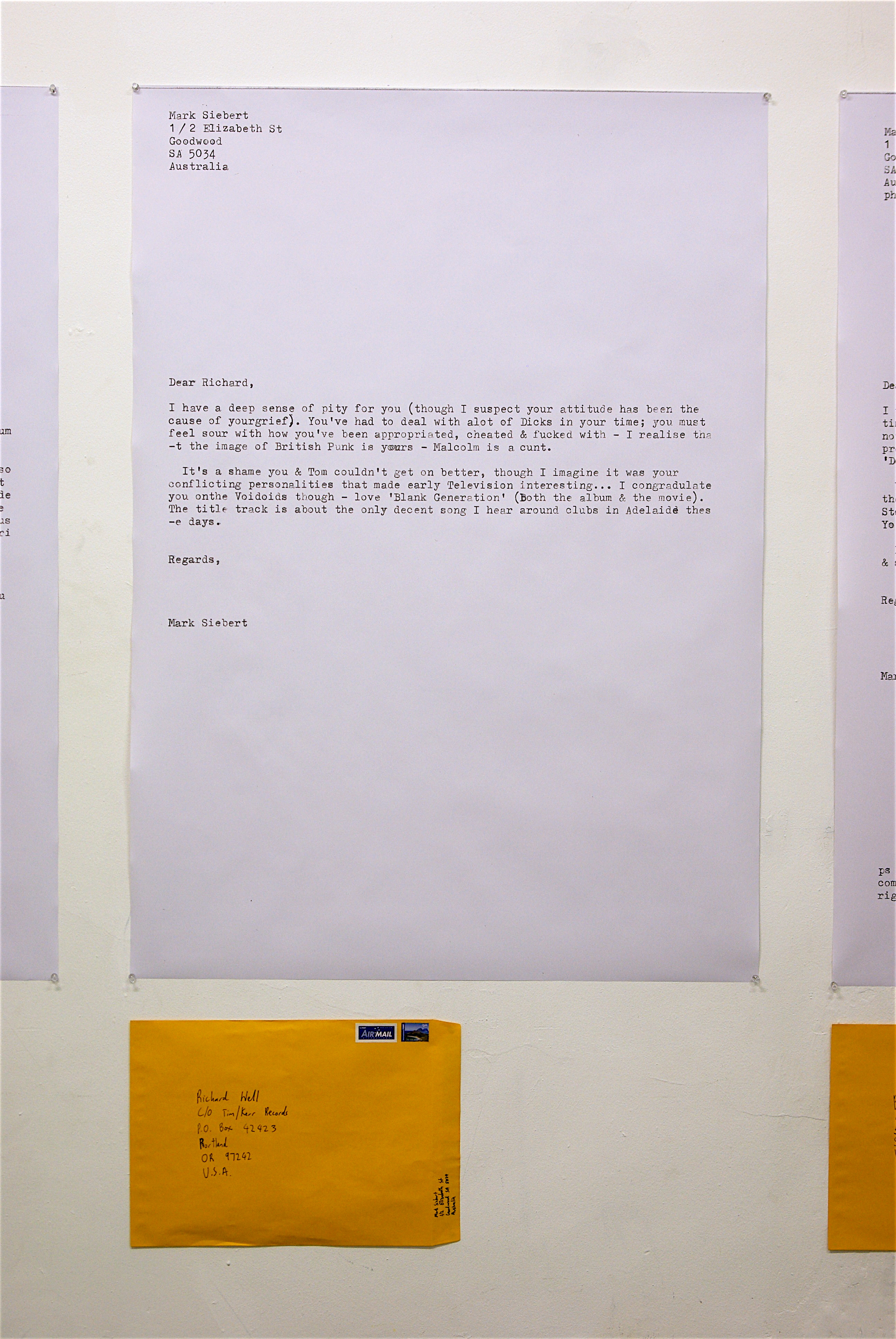 Example Fans Latter FAN LETTERS (2006 – 2007) – Mark Siebert